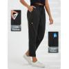 imagebaleaf Womens Hiking Pants Ripstop Water Resistant Lightweight Golf Pants Quick Dry Zip Pockets Work Travel ClothesBlack