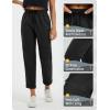 imagebaleaf Womens Hiking Pants Ripstop Water Resistant Lightweight Golf Pants Quick Dry Zip Pockets Work Travel ClothesBlack