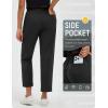 imagebaleaf Womens Hiking Pants Ripstop Water Resistant Lightweight Golf Pants Quick Dry Zip Pockets Work Travel ClothesBlack