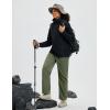 imagebaleaf Womens Hiking Pants Ripstop Water Resistant Lightweight Quick Dry Zip Pockets UPF50 Travel ClothesArmy Green