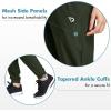 imagebaleaf Womens Joggers Running Hiking Pants Lightweight Quick Dry Athletic Travel Workout with Zipper PocketsArmygreenpants