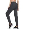 imagebaleaf Womens Joggers Running Hiking Pants Lightweight Quick Dry Athletic Travel Workout with Zipper PocketsDarkgraypants
