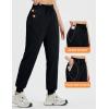 imagebaleaf Womens Joggers Running Hiking Pants with Zipper Pockets Lightweight Athletic Sweatpants Workout Jogging TravelBlack