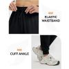imagebaleaf Womens Joggers Running Hiking Pants with Zipper Pockets Lightweight Athletic Sweatpants Workout Jogging TravelBlack