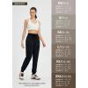 imagebaleaf Womens Joggers Running Hiking Pants with Zipper Pockets Lightweight Athletic Sweatpants Workout Jogging TravelBlack