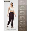 imagebaleaf Womens Joggers Running Hiking Pants with Zipper Pockets Lightweight Athletic Sweatpants Workout Jogging TravelDark Brown