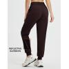 imagebaleaf Womens Joggers Running Hiking Pants with Zipper Pockets Lightweight Athletic Sweatpants Workout Jogging TravelDark Brown