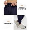 imagebaleaf Womens Joggers Running Hiking Pants with Zipper Pockets Lightweight Athletic Sweatpants Workout Jogging TravelNavy Blue