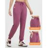 imagebaleaf Womens Joggers Running Hiking Pants with Zipper Pockets Lightweight Athletic Sweatpants Workout Jogging TravelRose Red