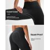 imagebaleaf Womens Knee Length Capri Leggings with Pockets Stretch Casual Exercise Summer Yoga Workout PantsBlack