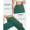 imagebaleaf Womens Leggings with 6 Pockets 25 High Waisted Workout Yoga Tummy Control 78 Ankle PantsDark Green