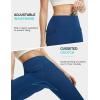 imagebaleaf Womens Leggings with 6 Pockets 25 High Waisted Workout Yoga Tummy Control 78 Ankle PantsNavy Blue