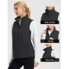imagebaleaf Womens Lightweight Puffer Vest Stand Collar Quilted Outerwear Winter Sleeveless Jackets Water Resistant Zip PocketsBlack