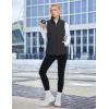 imagebaleaf Womens Lightweight Puffer Vest Stand Collar Quilted Outerwear Winter Sleeveless Jackets Water Resistant Zip PocketsBlack