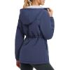imagebaleaf Womens Long Puffer Jacket Quilted Jackets Winter Coat with Hood Warm Lightweught Insulated Hiking SnowNavy Blue