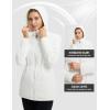 imagebaleaf Womens Long Puffer Jacket Quilted Jackets Winter Coat with Hood Warm Lightweught Insulated Hiking SnowStar White