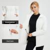 imagebaleaf Womens Long Puffer Jacket Quilted Jackets Winter Coat with Hood Warm Lightweught Insulated Hiking SnowStar White