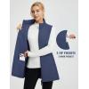 imagebaleaf Womens Long Puffer Vest Quilted Outerwear Sleeveless Running Jacket Fall Winter Warm Fleece Hybrid CoatNavy Blue