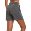 imagebaleaf Womens Lounge Shorts Cotton Sweat Athletic Shorts with Pockets High Waist Summer CasualCharcoal
