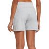 imagebaleaf Womens Lounge Shorts Cotton Sweat Athletic Shorts with Pockets High Waist Summer CasualLight Gray
