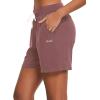 imagebaleaf Womens Lounge Shorts Cotton Sweat Athletic Shorts with Pockets High Waist Summer CasualLunar Pink