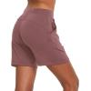 imagebaleaf Womens Lounge Shorts Cotton Sweat Athletic Shorts with Pockets High Waist Summer CasualLunar Pink