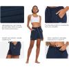 imagebaleaf Womens Lounge Shorts Cotton Sweat Athletic Shorts with Pockets High Waist Summer CasualNavy Blue