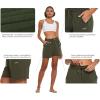 imagebaleaf Womens Lounge Shorts Cotton Sweat Athletic Shorts with Pockets High Waist Summer CasualOlive