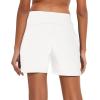 imagebaleaf Womens Lounge Shorts Cotton Sweat Athletic Shorts with Pockets High Waist Summer CasualWhite