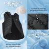 imagebaleaf Womens Puffer Vest Hooded Running Vests Slim Fit Fleece Sleeveless Lightweight Jacket Fall WinterBlack