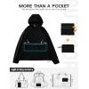 imagebaleaf Womens Rain Jacket 14 Packable Lightweight Windbreaker WaterResistant Pullover Jackets with Hood Hiking TravelBlack