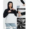 imagebaleaf Womens Rain Jacket 14 Packable Lightweight Windbreaker WaterResistant Pullover Jackets with Hood Hiking TravelWhiteblack