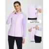 imagebaleaf Womens Running Winter Jacket with Hood Warm Lightweight Insulated Hybrid Jackets Puffer Zip Pockets Hiking SkiingDark Lavender