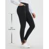 imagebaleaf Womens Skinny Dress Pants Stretch Petite Yoga Work Pants Pull On Dressy Leggings with Zipper Pockets 78 AnkleBlack