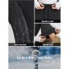 imagebaleaf Womens Thick Fleece Lined Pants Flare Leg Winter Snow Water Resistant Cargo Pockets High Waisted WarmBlack