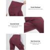 imagebaleaf Womens Thick Fleece Lined Pants Flare Leg Winter Snow Water Resistant Cargo Pockets High Waisted WarmWine Red
