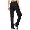 imagebaleaf Womens Track Pants Athletic Jogging Sweatpants Zipper Pockets WarmUp Sports Running PantsBlackBlack
