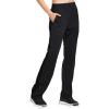 imagebaleaf Womens Track Pants Athletic Jogging Sweatpants Zipper Pockets WarmUp Sports Running PantsBlackBlack