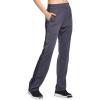 imagebaleaf Womens Track Pants Athletic Jogging Sweatpants Zipper Pockets WarmUp Sports Running PantsGreyBlack