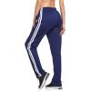imagebaleaf Womens Track Pants Athletic Jogging Sweatpants Zipper Pockets WarmUp Sports Running PantsNavyWhite