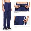 imagebaleaf Womens Track Pants Athletic Jogging Sweatpants Zipper Pockets WarmUp Sports Running PantsNavyWhite