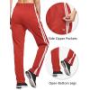 imagebaleaf Womens Track Pants Athletic Jogging Sweatpants Zipper Pockets WarmUp Sports Running PantsRedWhite
