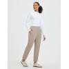 imagebaleaf Womens Travel Pants Stretch Ankle Golf Pants with Pockets Comfy Petite Business Casual Dressy Work SlacksKhaki