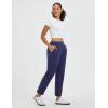 imagebaleaf Womens Travel Pants Stretch Ankle Golf Pants with Pockets Comfy Petite Business Casual Dressy Work SlacksNavy Blue