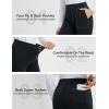 imagebaleaf Womens Yoga Dress Pants Work with 4 Pockets Bootcut Business Leggings Stretch High Waisted Slacks Casual 30quotBlack