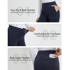 imagebaleaf Womens Yoga Dress Pants Work with 4 Pockets Bootcut Business Leggings Stretch High Waisted Slacks Casual 30quotNavy Blue