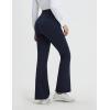 imagebaleaf Womens Yoga Dress Pants Work with 4 Pockets Bootcut Business Leggings Stretch High Waisted Slacks Casual 30quotNavy Blue