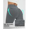 imagebaleaf Womens Yoga Pants with 4 Cargo Pockets Scrunch Workout Flare Leggings High Waist Casual Gym Bell BottomDark Gray