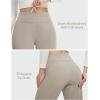 imagebeleaf Womens Fleece Lined Pants High Waisted Golf Pants Winter Warm Thermal Water Resistant Thick Pants Travel Work CasualKhaki