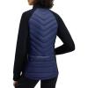 imagebaleaf Womens Cycling Puffer Jacket Winter Warm Lightweight Insulated Hiking Jackets Zip Pockets Running SkiingBlueBlack